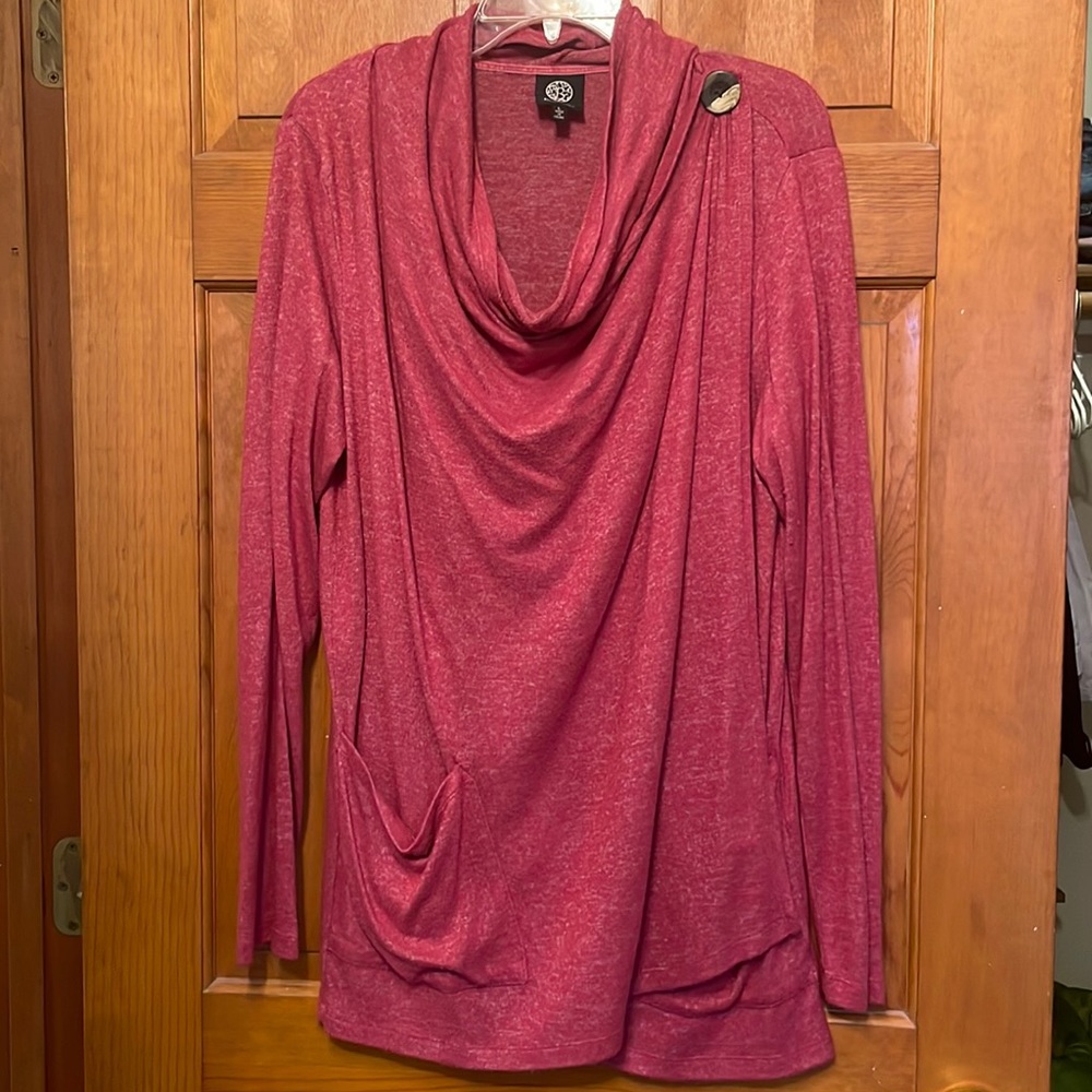 Unique wrap sweater/tunic (with pockets!!!)